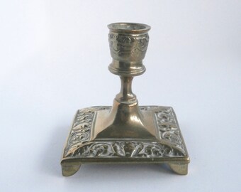Brass Candle Holder - Vintage Candle Holder - Candle Decor - Vintage Decor