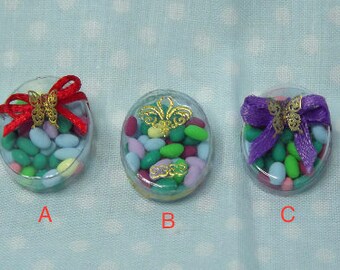 Miniature Dollhouse Candy, Chocolate Box. Handmade Sweets, Food, Candy. Dollhouse Kitchen, Dining Room, Bedroom Accessories. Boxed Food