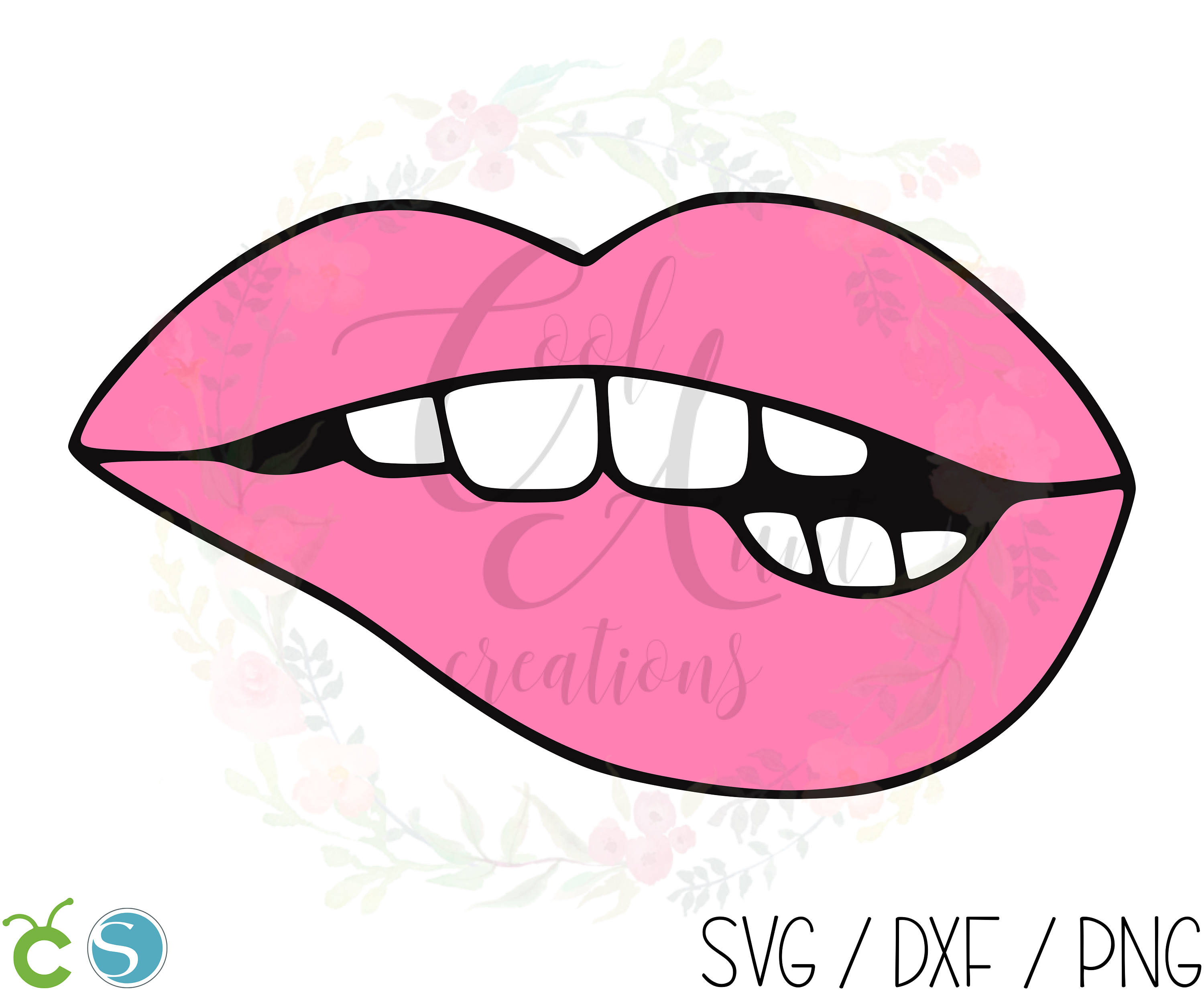 Bitting Lip / SVG / DXF / PNG / Digital Download