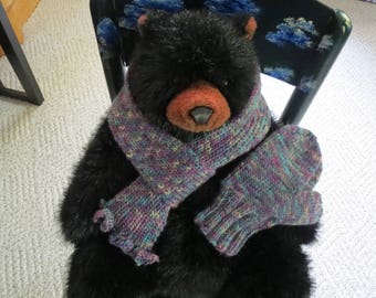 Silk Wool Scarf & Mittens