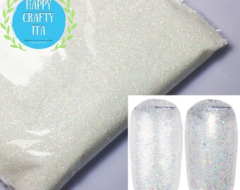Iridescent Glitter Platinum 4gr, nail art, nail reconstruction, transparent resin, nail gel, acrylic nails, holographic,
