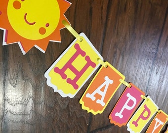 You are my sunshine happy birthday banner