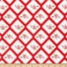 69006 - Tanya Whelan Rambling Rose Framed rosebud in red - 1/2 yard
