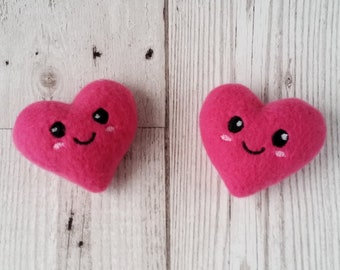 Heart Plush Kawaii Hair Clips