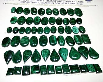 Natural beautiful semi precious Malachite cabochon stone