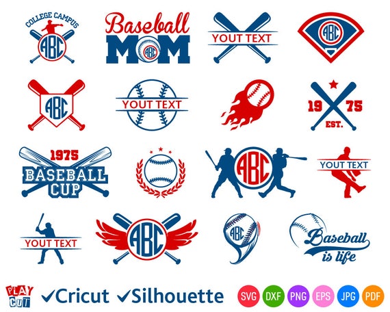 Download Baseball Svg Bundle Baseball Monograms Svg Softball Svg