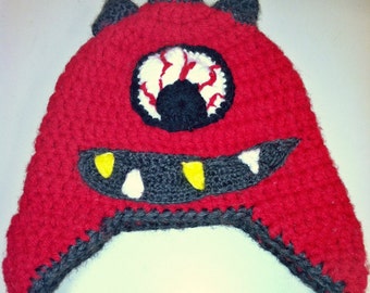 Cyclops Monster Hat -Crochet
