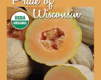 Pride of Wisconsin Melon Cantaloupe Seed 50 ct Packet CERTIFIED ORGANIC