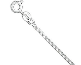 20 INCH ( 1.5mm ) Curb Chain Necklace - 925 Sterling Silver