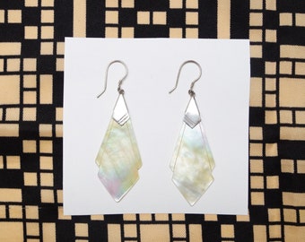 Art Deco pearl 1980s earrings