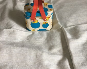 Vintage Winnie the Pooh Tin Picnic Basket