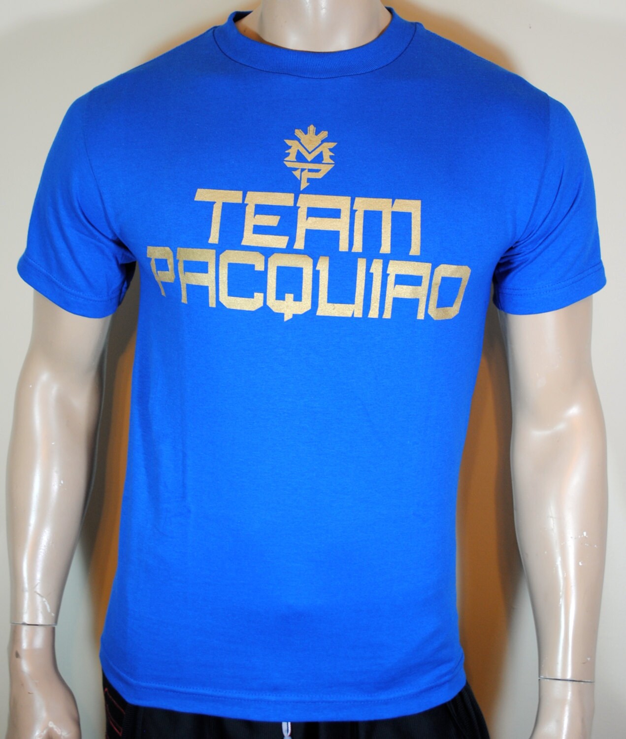 Manny Pacquiao T shirt Team Pacquiao Blue Tee Last Fight