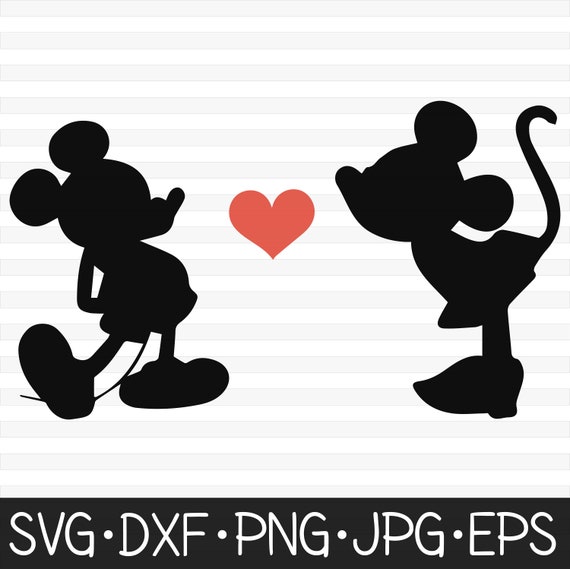 Download Minnie Mickey Kiss SVG Disney svg Minnie Mouse svg Mickey ...