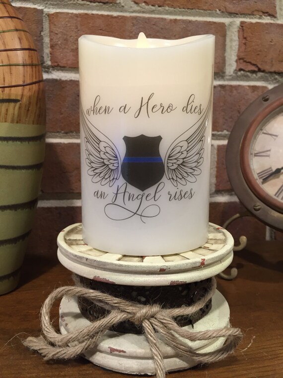 Fallen Officer Flameless Candle Fallen Hero Police