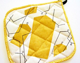 Advertising Potholder COLUMBIA CLEANERS Columbia, PA Mid Century Graphics