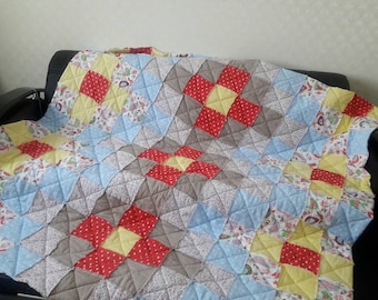 Rag quilt, Patchwork quilt, Rustic quilt