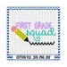 First Grade SVG, Pencil svg, First Grade Squad, First Day of First Grade, Svg-Dxf-Png-Fcm, Cut Files For Silhouette Cameo/ Cricut.