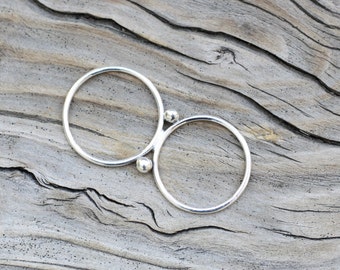 Silver Double Finger Ring, Two Finger Ring, Sterling Silver Ring, Multi Finger Ring, Silver 2 Finger Ring, Double Finger Ring, Handmade Ring