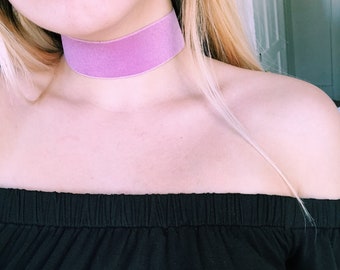 Vintage Boho Velvet Velour 90s Ribbon Layering Choker Necklace