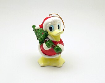 Vintage Christmas Ornament Donald Duck Disney Schmid Japan
