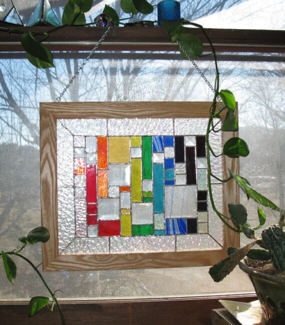 Items Similar To Stained Glass Hanging Roy G Biv Jr On Etsy