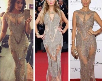 Fashion Evening dress Large Size Full Body Hand-made Rhinestone Applique Bodice Patches For Wedding Dress