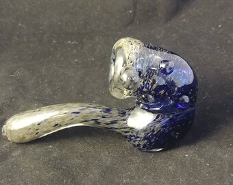 Frit Glass Sherlock Pipe