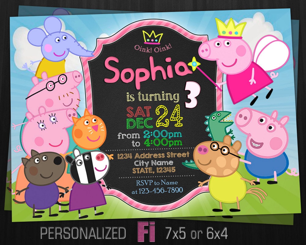 Peppa Pig Invitations 10