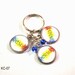 Resist Key Chain, Womens Movement Keyring, Resistance Keyring, Beaded Purse Charm, Bag Charm, Key Ring