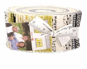 Authentic Etc Jelly Roll Precut by Sweetwater for Moda Fabrics 40 - 2.5'' Strips #5670JR 100% Cotton