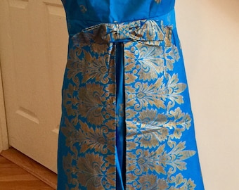 Vintage Malihini Designer Collection Hawaiian Maxi Dress