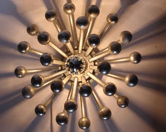 Mid Century Italian Luce Modern Sputnik Pistillino lamp by Studio Tetrarch, Valenti - 60s