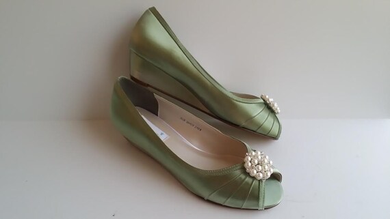 Sage Green Wedding Shoes Sage Green Bridal Shoes Sage Green