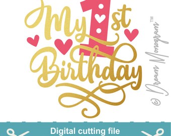 Download First birthday svg | Etsy