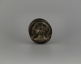 Vintage Iron Dies / Stamp with Lady