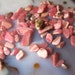 Rhodochrosite crystals by the gram - Tumbled pebble nugget chip natural small pieces - lot - pink gemstone stone vial necklace supply *x4