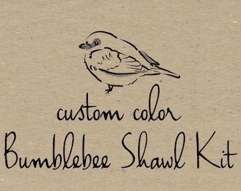 Bumblebee Shawl Kit Preorder- Custom Color Combination