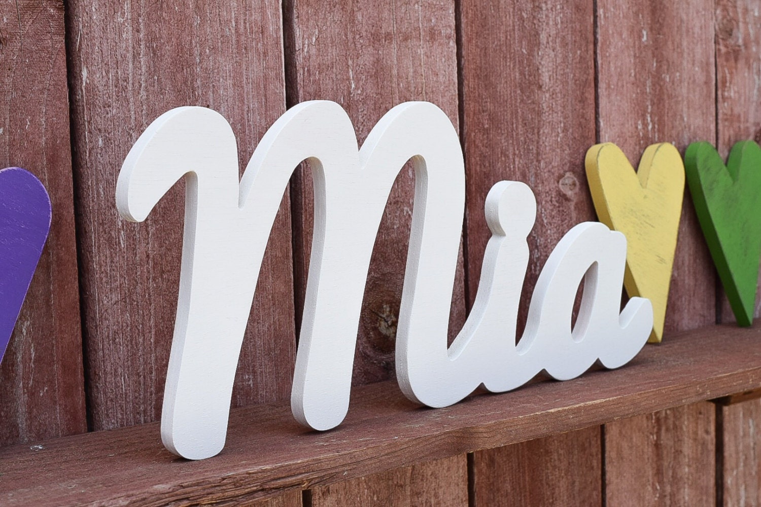 Large Baby Name Sign Mia Wooden name signs for nursery