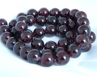 Natural Garnet set of 46 beads