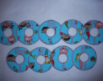 mermaid girls closet divider set
