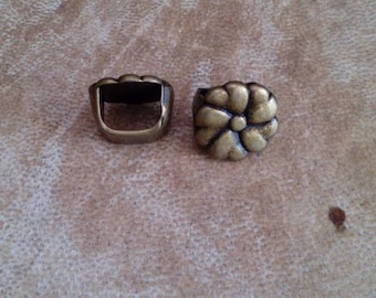Bronze flower Dreadlock bead. Bronze dread bead. Dread schmuck. Hair bead.