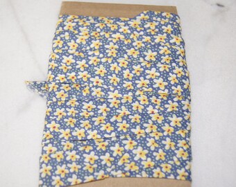 1 M X 2 CM blue floral fabric