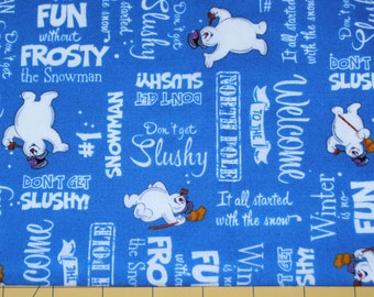 Fat Quarter Adorable Frosty the Snowman Fabric