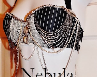 Fusion, Tribal Fusion Bra Bellydance Bra, Nebula