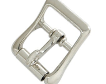 Strap Buckle w/Locking Tongue 3/4" (1.9 cm) Nickel Plated 1539-10 by Tandy Leather