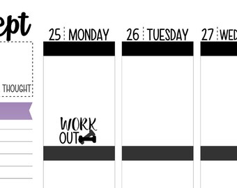 Work Out Planner Stickers