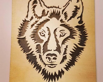 Wolf Carving 