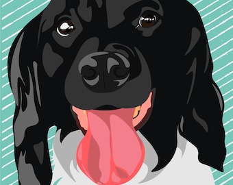 Personalized Vector Pet Portrait (Dog, cat, etc)