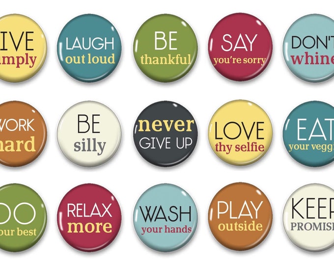 Inspirational refridgerator magnets - Gifts for her - Office Decor - Party favors - Office Gifts - Cubicle Decor - Inspirational Quotes