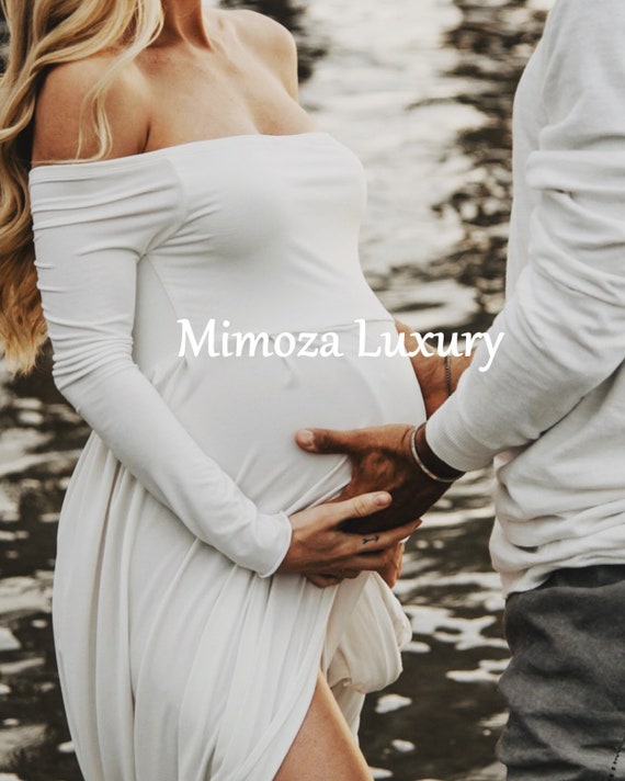 Maternity Gown Photography, Long Sleeves Maternity Dress, Maternity Photography Prop, Pregnancy dress, maternity photo prop, long sleeve